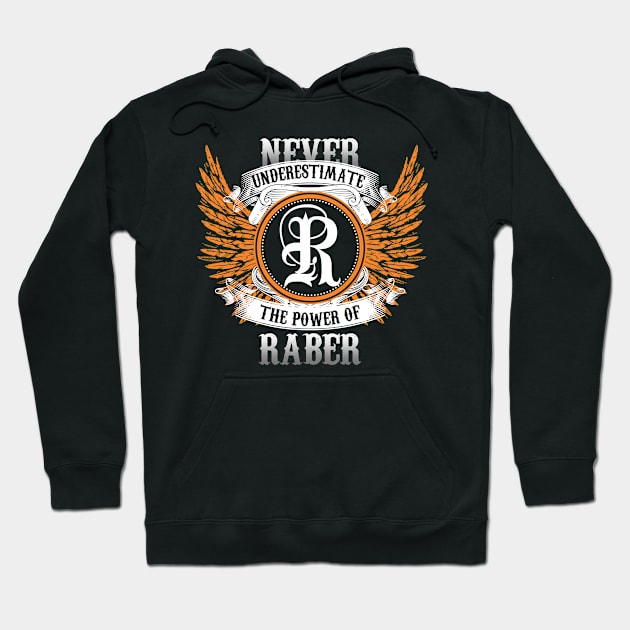 Raber Name Shirt Never Underestimate The Power Of Raber Hoodie by Nikkyta